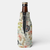 Floral achtergrond 2 flesjeskoeler (Fles Achterkant)