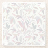 Floral achtergrond 2 glazen onderzetter (Achterkant)