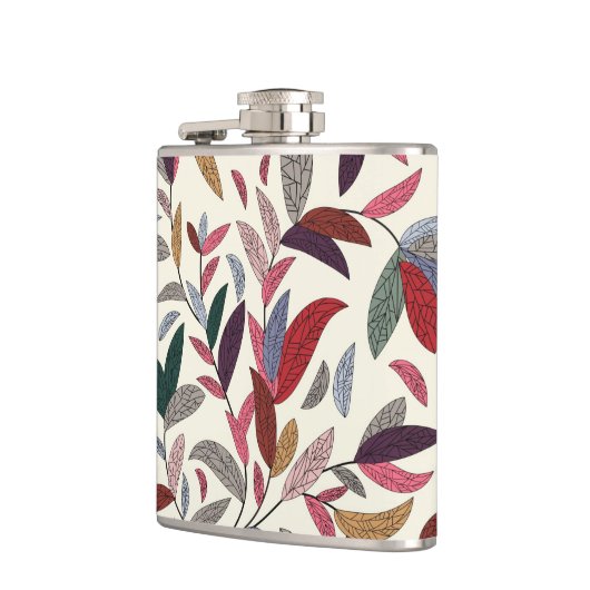 Floral achtergrond 2 heupfles (Links)