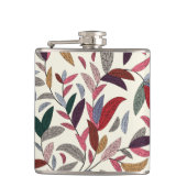 Floral achtergrond 2 heupfles (Voorkant)