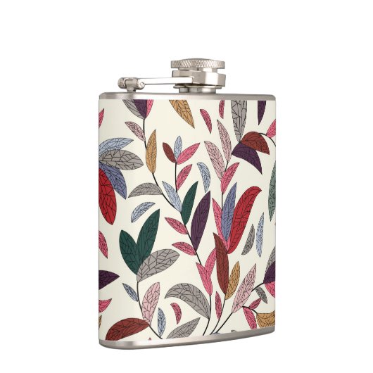 Floral achtergrond 2 heupfles (Rechts)