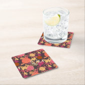 Floral achtergrond 2 kartonnen onderzetters (Insitu)