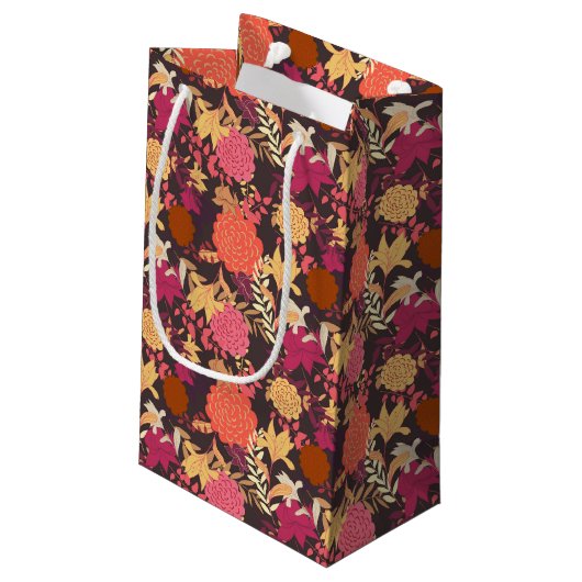 Floral achtergrond 2 klein cadeauzakje (Achterkant Gekanteld)
