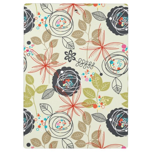 Floral achtergrond 2 klembord (Achterkant)