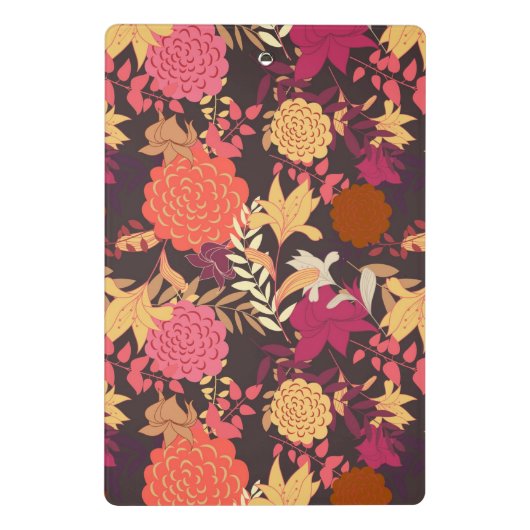 Floral achtergrond 2 mini klembord (Achterkant)