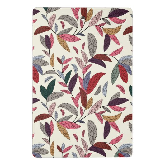 Floral achtergrond 2 mini klembord (Achterkant)