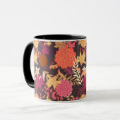 Floral achtergrond 2 mok (Voorkant links)