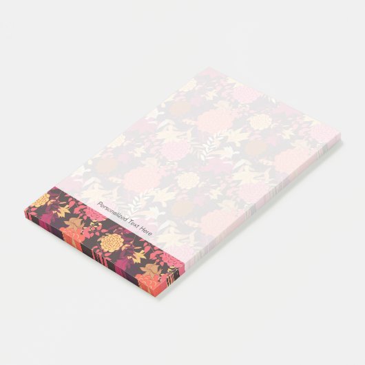 Floral achtergrond 2 post-it® notes (Schuin)