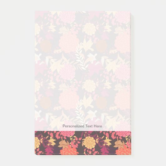 Floral achtergrond 2 post-it® notes (Voorkant)