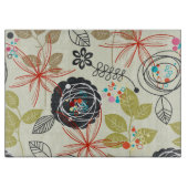 Floral achtergrond 2 snijplank (Voorkant)