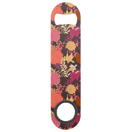 Floral achtergrond 2 speed flessenopener (Voorkant)