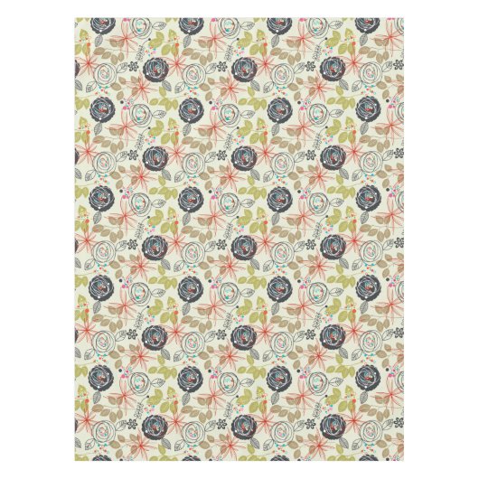 Floral achtergrond 2 tafelkleed (Voorkant)