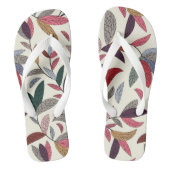 Floral achtergrond 2 teenslippers (Voetbed)
