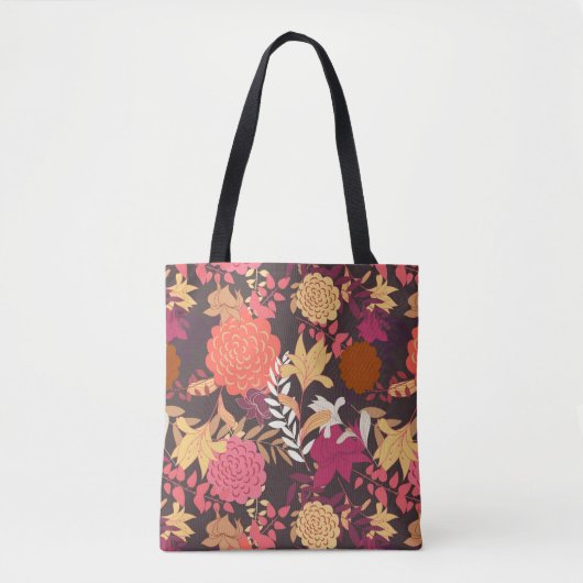 Floral achtergrond 2 tote bag (Voorkant)