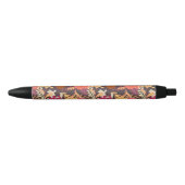 Floral achtergrond 2 zwarte inkt pen (Voorkant)