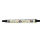 Floral achtergrond 2 zwarte inkt pen (Voorkant)