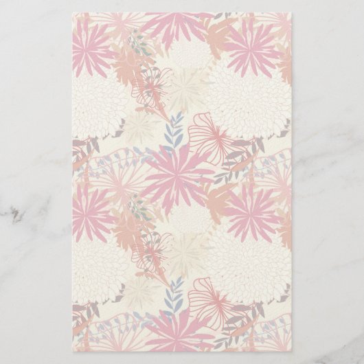 Floral achtergrond 3 briefpapier (Voorkant)