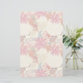 Floral achtergrond 3 briefpapier (Staand voorkant)