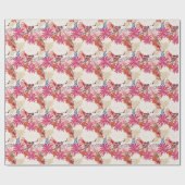 Floral achtergrond 3 cadeaupapier (Vlak)