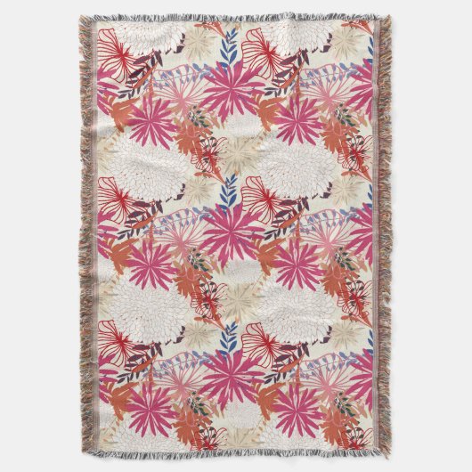 Floral achtergrond 3 deken (Voorkant Verticaal)