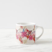 Floral achtergrond 3 espresso kop (Rechts)