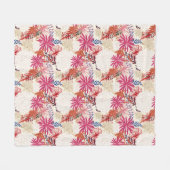Floral achtergrond 3 fleece deken (Voorkant (Horizontaal))