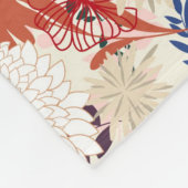 Floral achtergrond 3 fleece deken (Hoek)