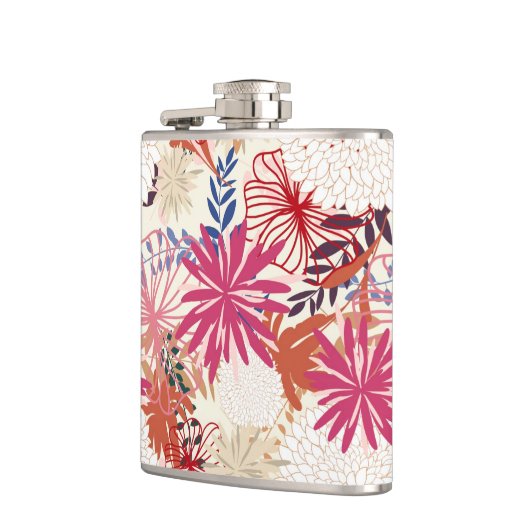 Floral achtergrond 3 heupfles (Links)