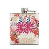 Floral achtergrond 3 heupfles (Achterkant)