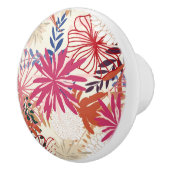 Floral achtergrond 3 keramische knop (Rechts)