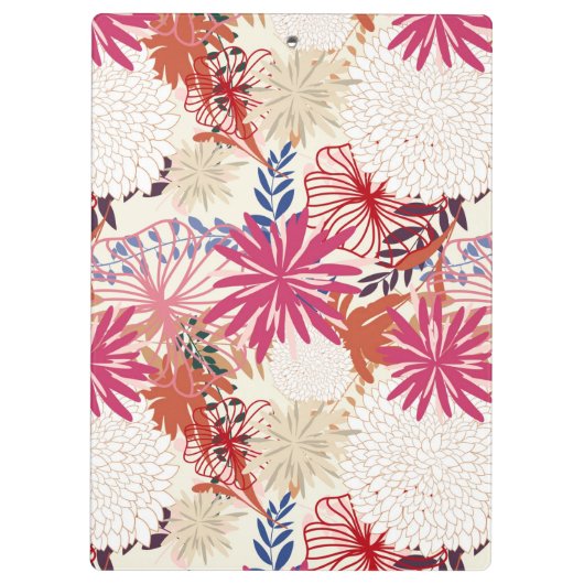 Floral achtergrond 3 klembord (Achterkant)