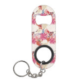 Floral achtergrond 3 mini flessenopener (Voorkant)