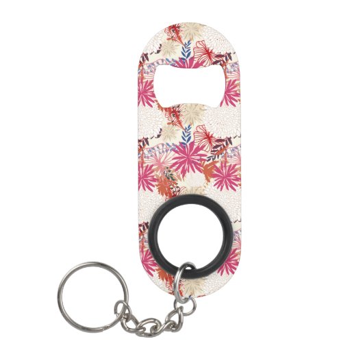 Floral achtergrond 3 mini flessenopener (Voorkant)