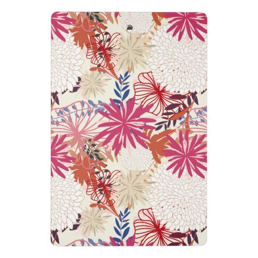 Floral achtergrond 3 mini klembord (Achterkant)