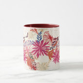 Floral achtergrond 3 mok (Midden)