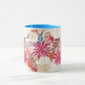 Floral achtergrond 3 mok (Midden)