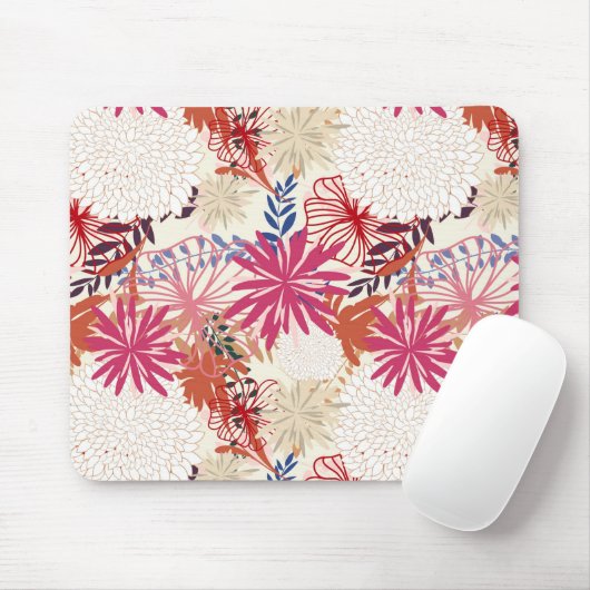 Floral achtergrond 3 muismat (Met muis)