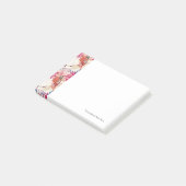 Floral achtergrond 3 post-it® notes (Schuin)