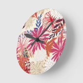 Floral achtergrond 3 ronde klok (Hoek)