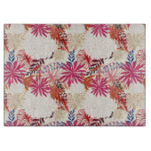 Floral achtergrond 3 snijplank (Voorkant)