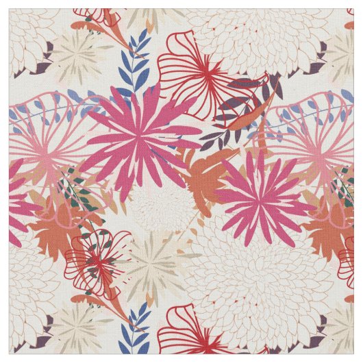 Floral achtergrond 3 stof (Close Up)