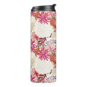 Floral achtergrond 3 thermosbeker (Gedraaid links)