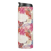 Floral achtergrond 3 thermosbeker (Geroteerd rechts)