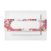 Floral achtergrond 3 uitnodigingen wikkel (Voorkant Voorbeeld)