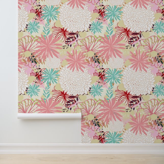 Floral achtergrond 4 behang (Applicatie)