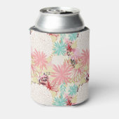 Floral achtergrond 4 blikjeskoeler (Blikje Achterkant)