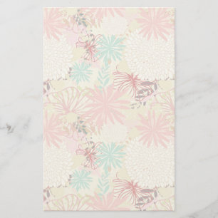 Floral achtergrond 4 briefpapier