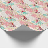 Floral achtergrond 4 cadeaupapier (Hoek)