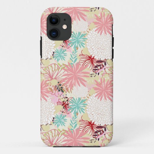 Floral achtergrond 4 Case-Mate iPhone case (Achterkant)