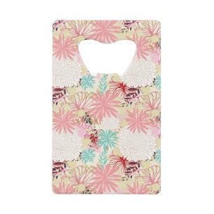 Floral achtergrond 4 creditkaart flessenopener
